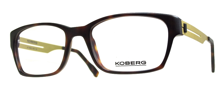 koberg - Brillenfassung braun/gold